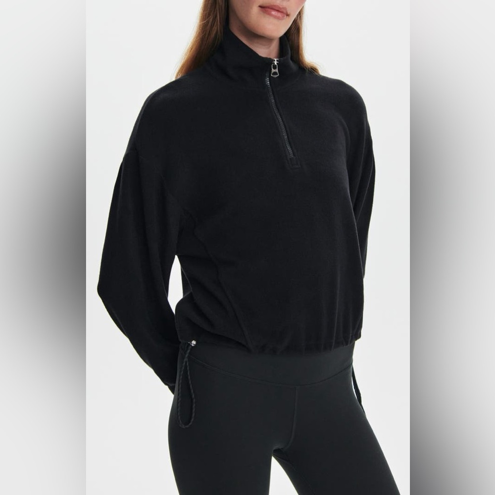Varley Collett Half Zip Midlayer Restore Jersey Black